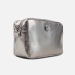 Bolso manos libres esme de cuero para mujer - Bronce