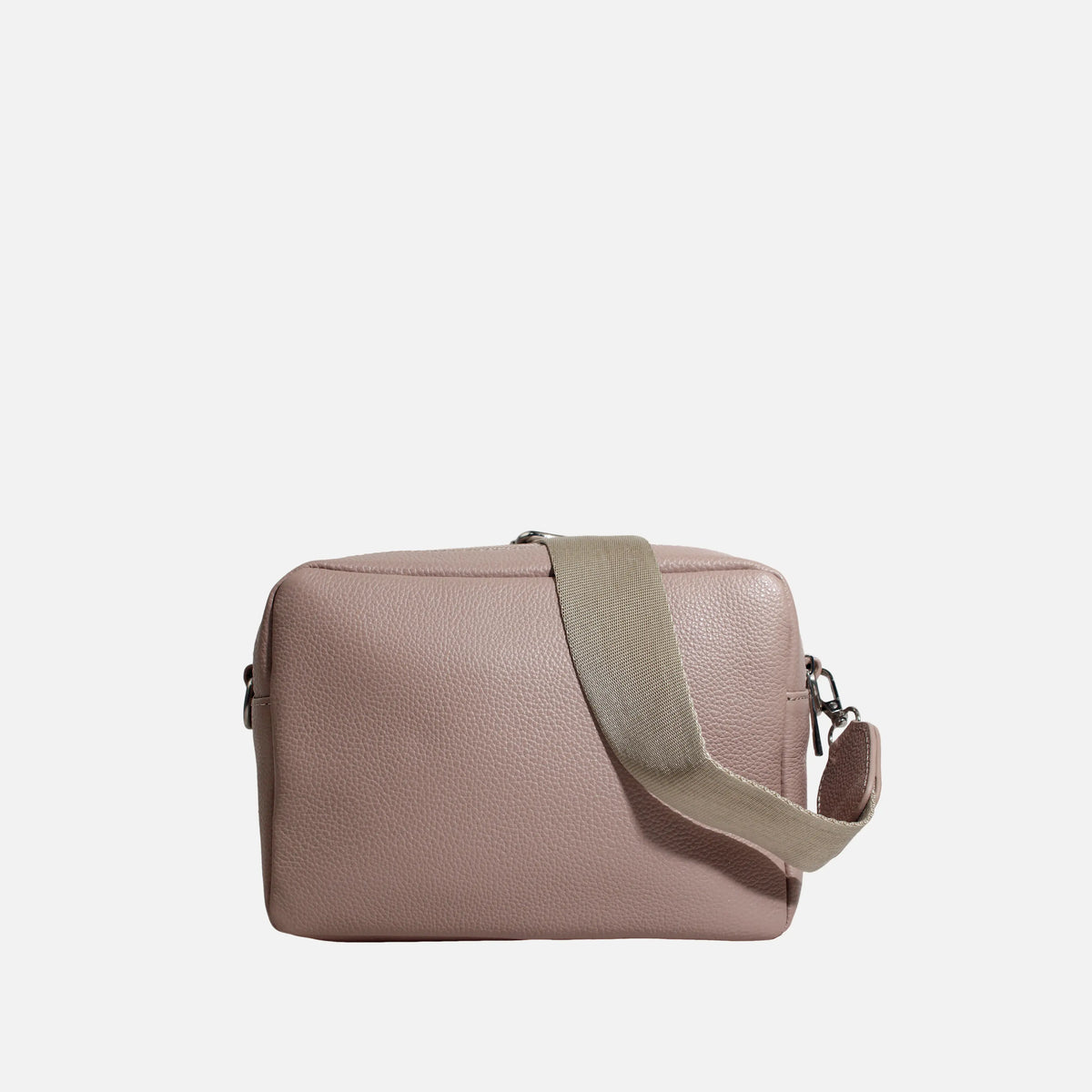 Bolso manos libres esme de cuero para mujer - Nude