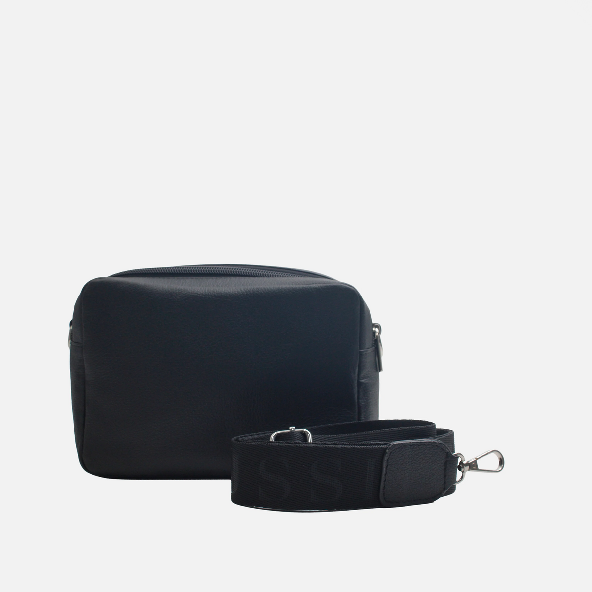 Bolso manos libres esme de cuero para mujer - Negro