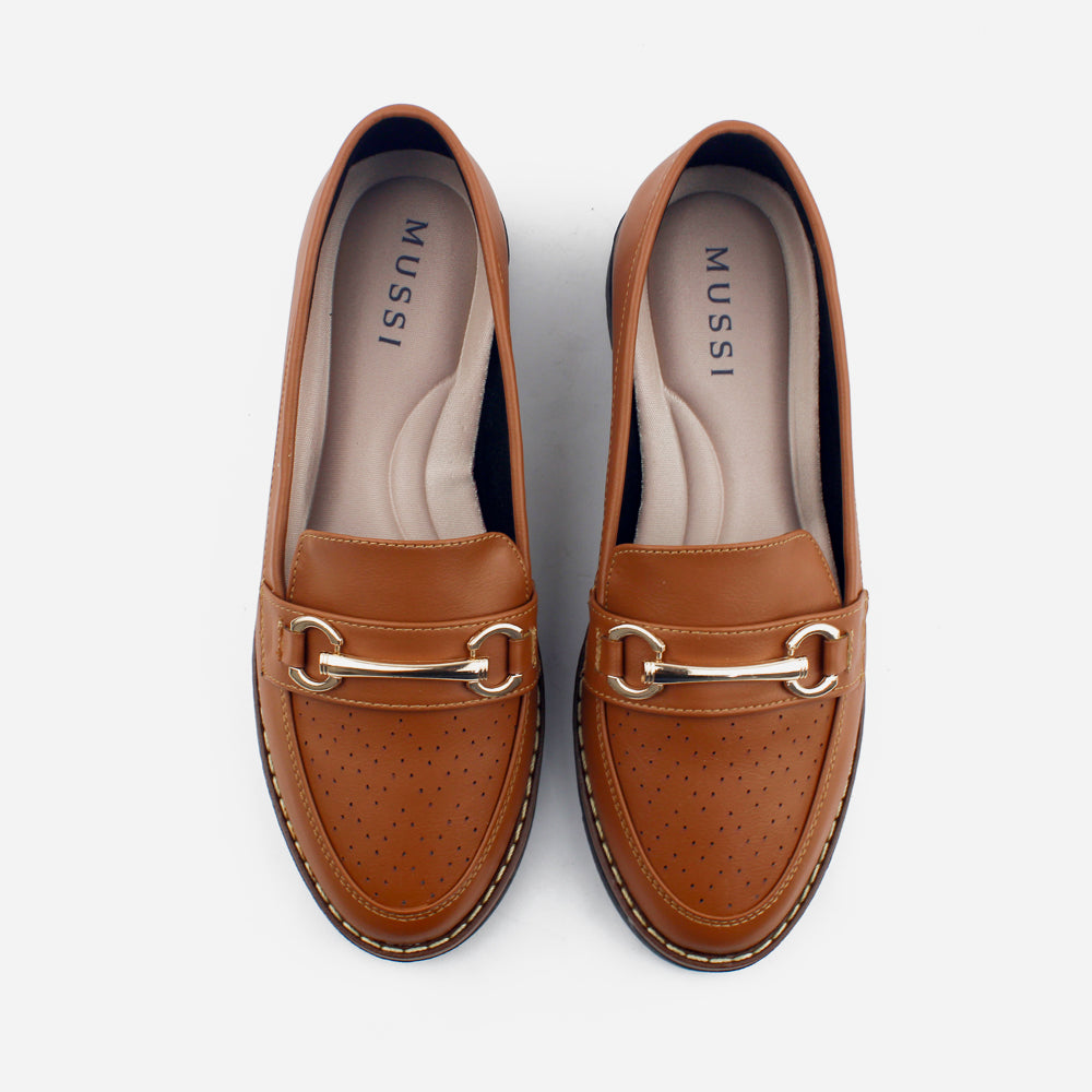 Mocasin sleeper amara de sintético para mujer - Miel