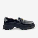 Mocasin plataforma ursula de sintético para mujer - Negro