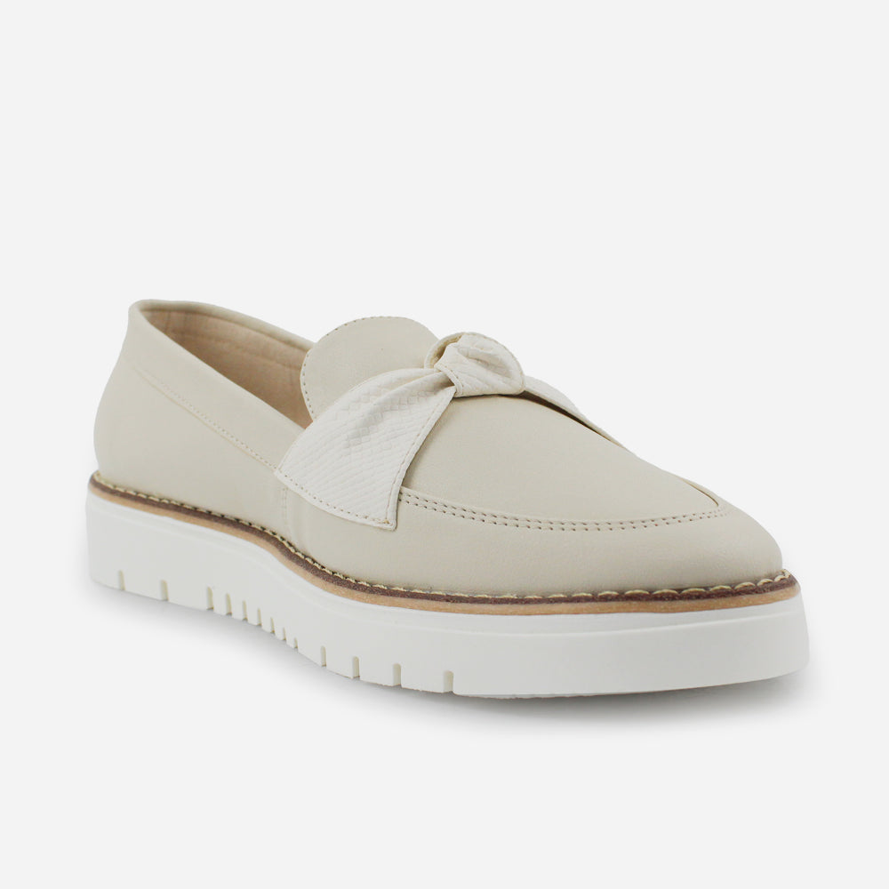 Mocasin plataforma bernie de sintético para mujer - Hielo