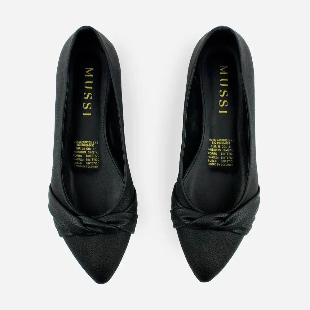 Baleta plana alegria de sintético para mujer - Negro