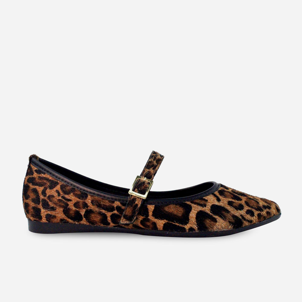 Baleta plana lilith de cuero para mujer - Culebracafe