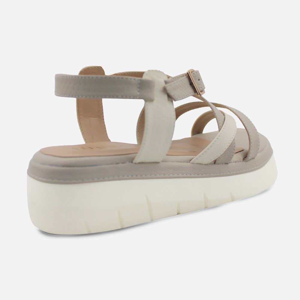 Sandalia chunky perla de sintético para mujer - Gris