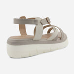 Sandalia chunky perla de sintético para mujer - Gris