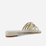 Sandalia plana sydney de sintético para mujer - Beige