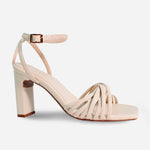 Sandalia tacon tadi de sintético para mujer - Beige