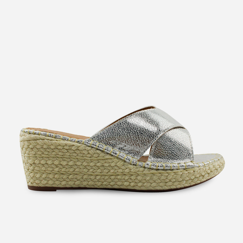 Sandalia plataforma madelaine de sintético para mujer - Plata