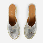 Sandalia plataforma madelaine de sintético para mujer - Plata