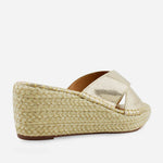 Sandalia plataforma madelaine de sintético para mujer - Oro