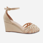Sandalia plataforma cleo de sintético para mujer - Beige