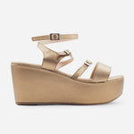 Sandalia plataforma luna de sintético para mujer - Bronce