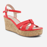 Sandalia plataforma sharon de sintético para mujer - Rojo