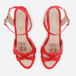 Sandalia plataforma sharon de sintético para mujer - Rojo