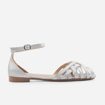 Baleta plana raffaella de sintético para mujer - Plata