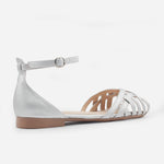 Baleta plana raffaella de sintético para mujer - Plata