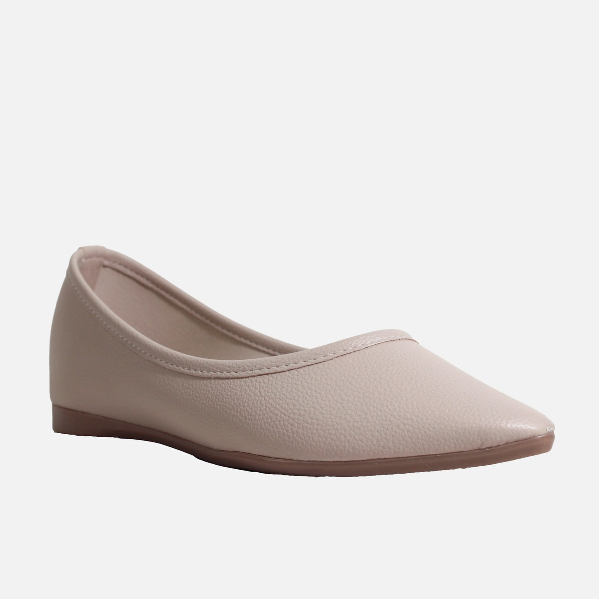 Baleta plana rosalba de sintético para mujer - Nude