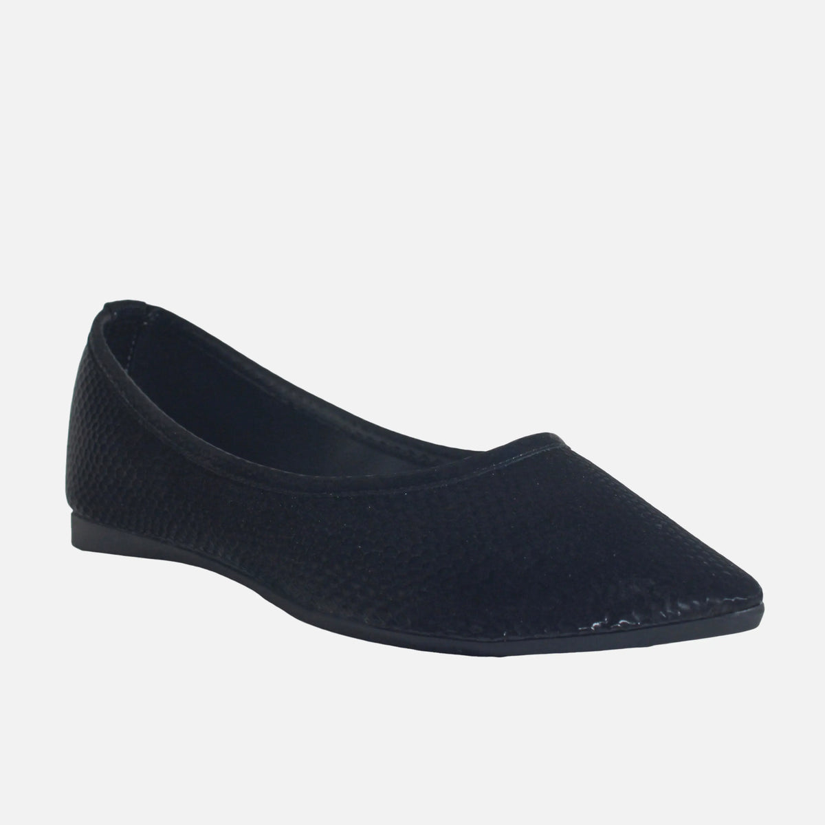 Baleta plana rosalba de sintético para mujer - Negro