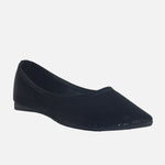 Baleta plana rosalba de sintético para mujer - Negro