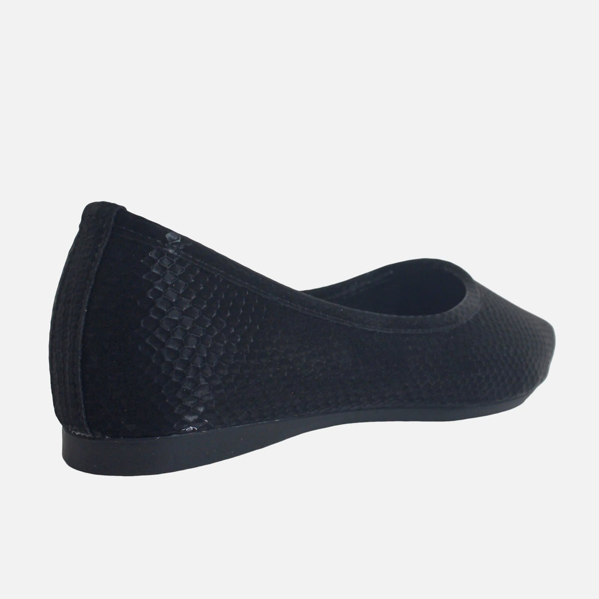 Baleta plana rosalba de sintético para mujer - Negro