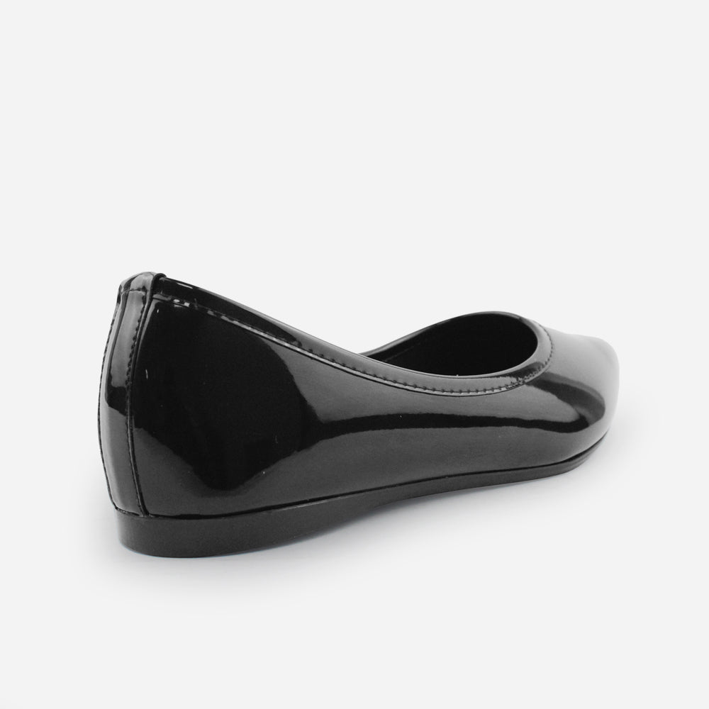 Baleta plana rosalba de sintético para mujer - Negro