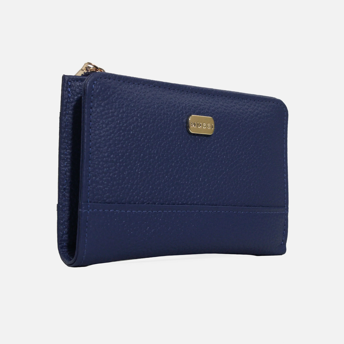 Billetera rhea de cuero para mujer - Azul