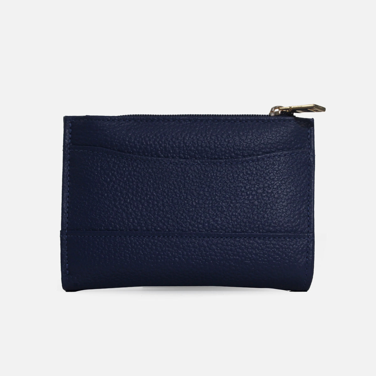 Billetera rhea de cuero para mujer - Azul