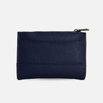 Billetera rhea de cuero para mujer - Azul