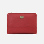 Billetera rhea de cuero para mujer - Rojo