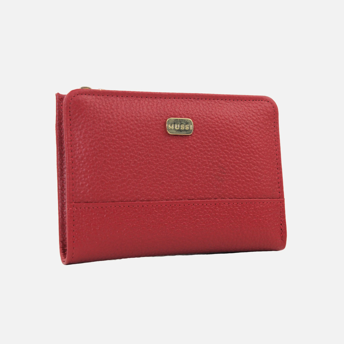 Billetera rhea de cuero para mujer - Rojo