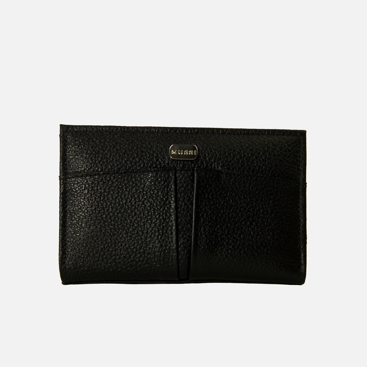 Billetera selva de cuero para mujer - Negro