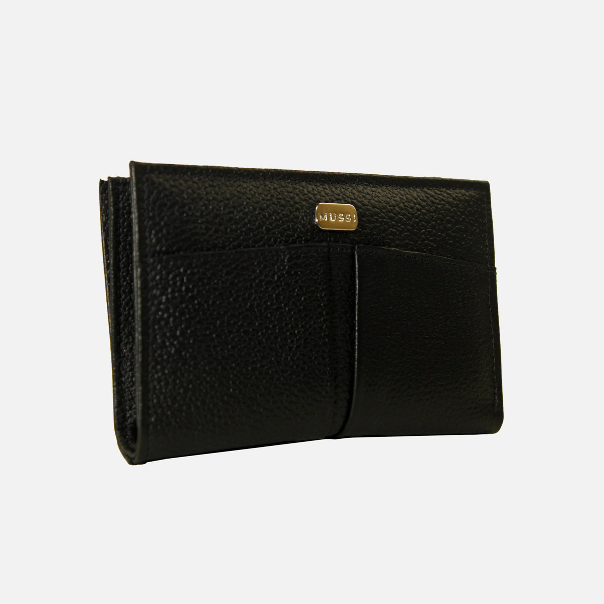 Billetera selva de cuero para mujer - Negro