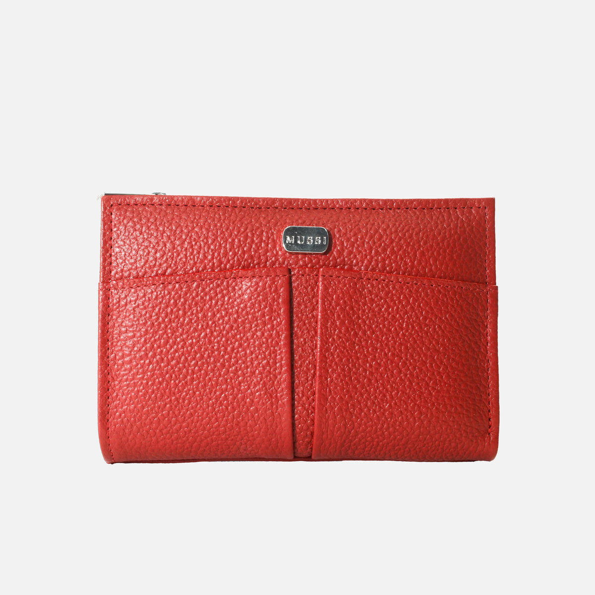 Billetera selva de cuero para mujer - Rojo