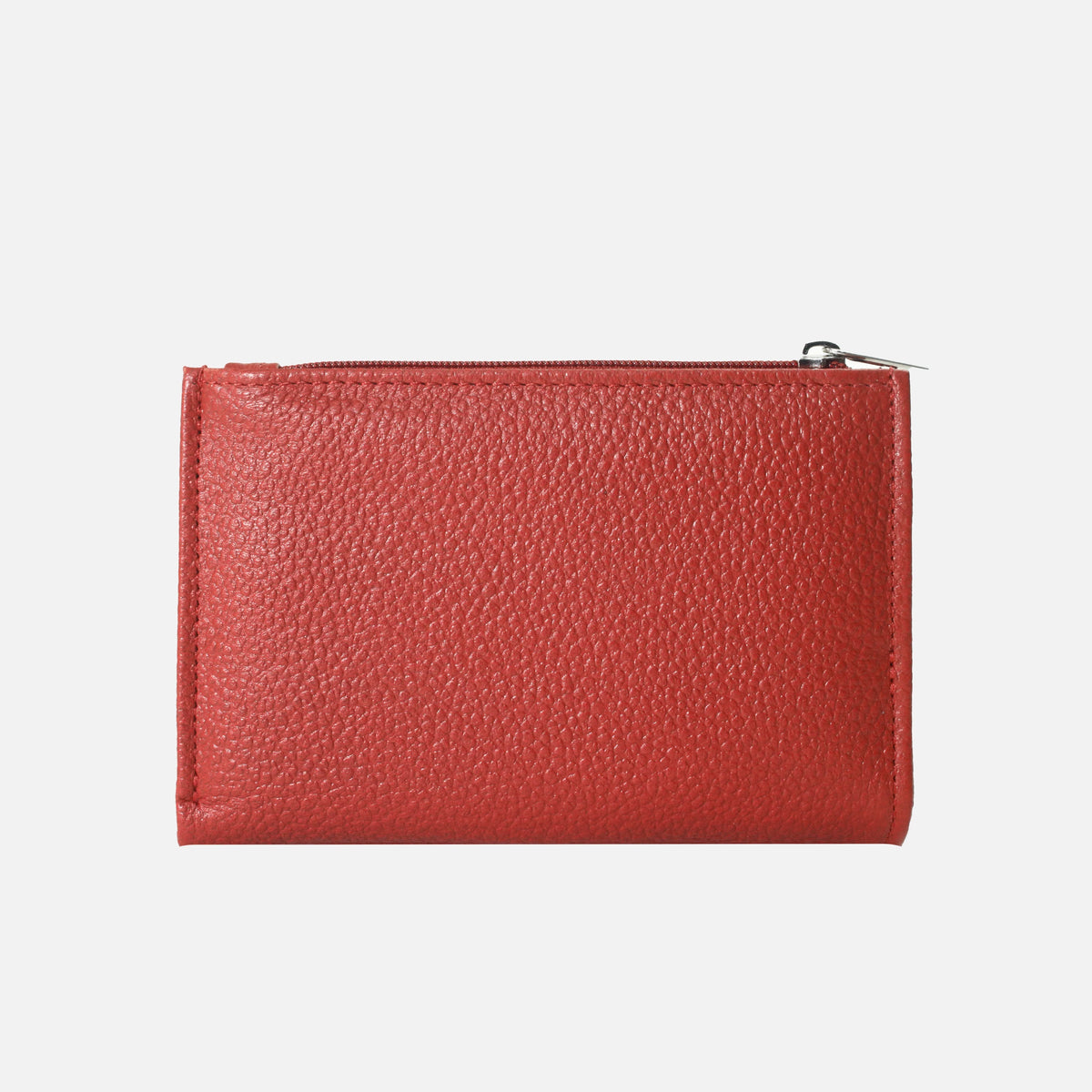 Billetera selva de cuero para mujer - Rojo