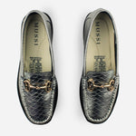 Mocasin plataforma florencia de cuero para mujer - Fusil