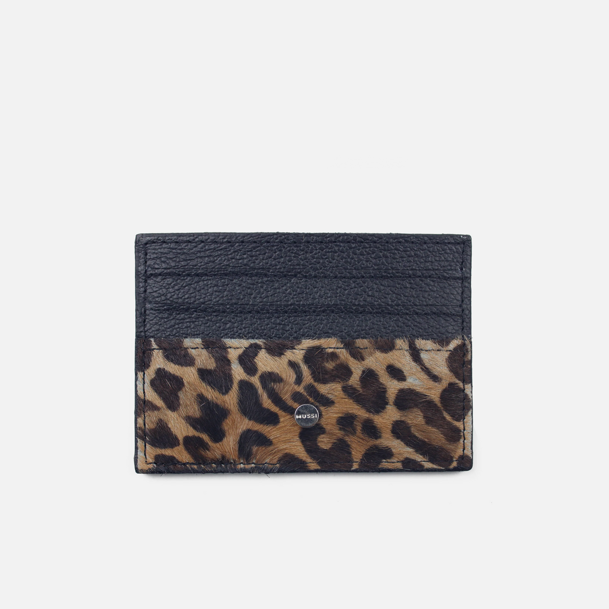 Tarjetero zuzani de cuero para mujer - Cafe