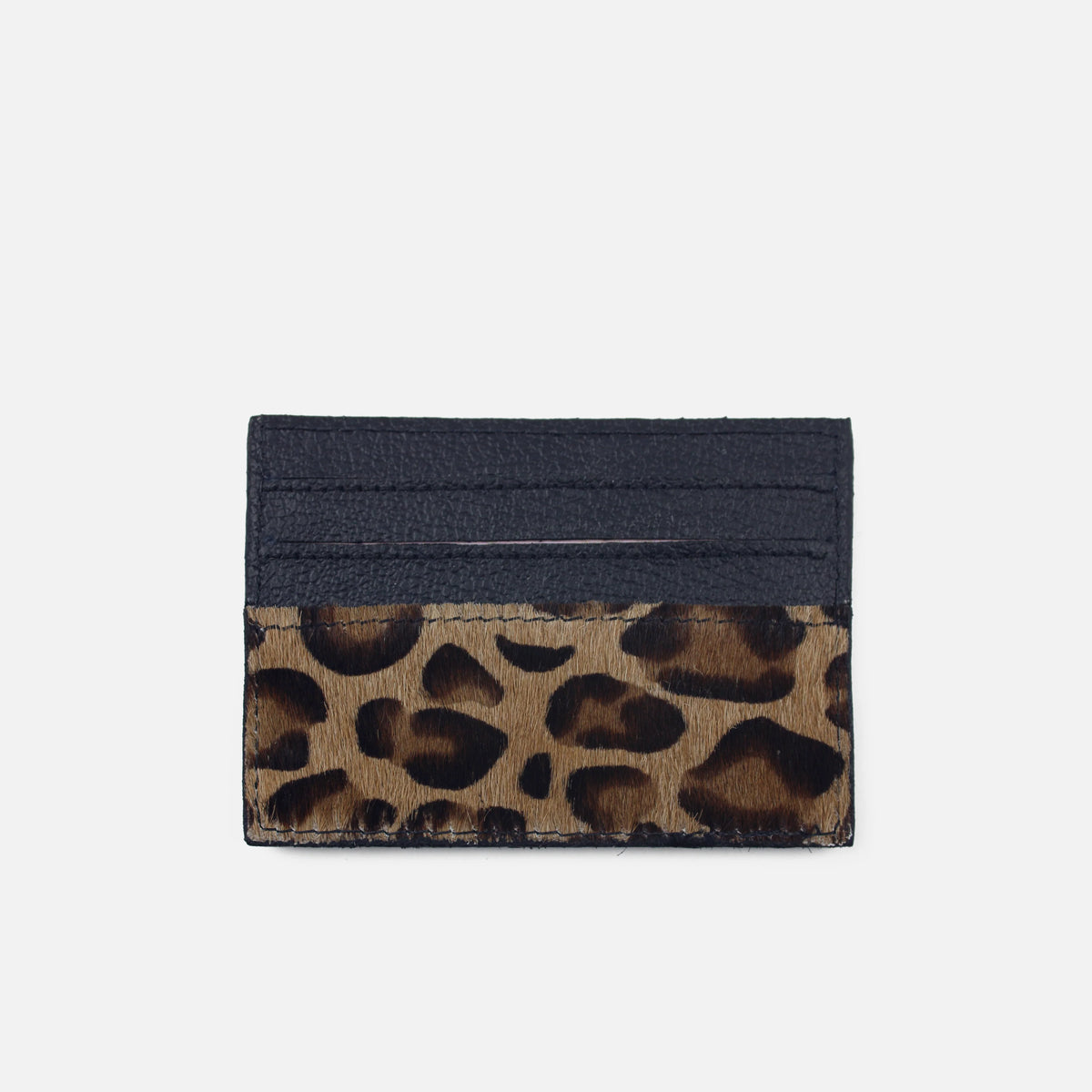 Tarjetero zuzani de cuero para mujer - Cafe