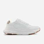 Tenis Sneakers frederick de cuero para hombre - Blanco