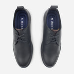 Tenis Oxfords oliver de cuero para hombre - Negro