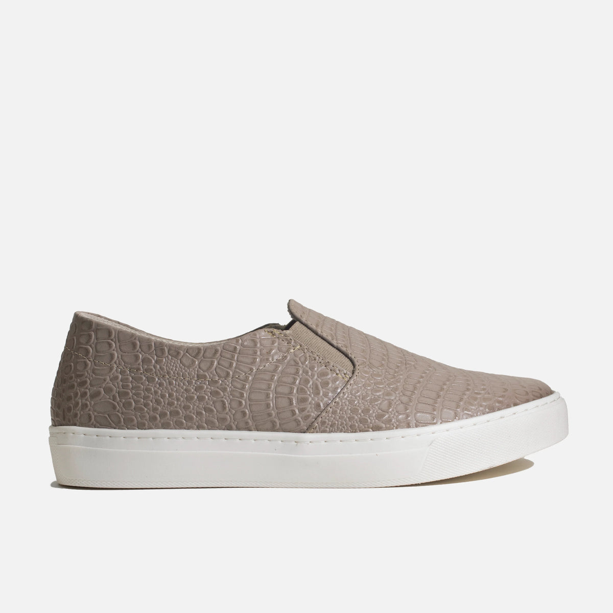 Tenis rosetta de cuero para mujer - Taupe