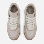 Tenis Sneakers kensy de cuero carnaza para mujer - Rosado