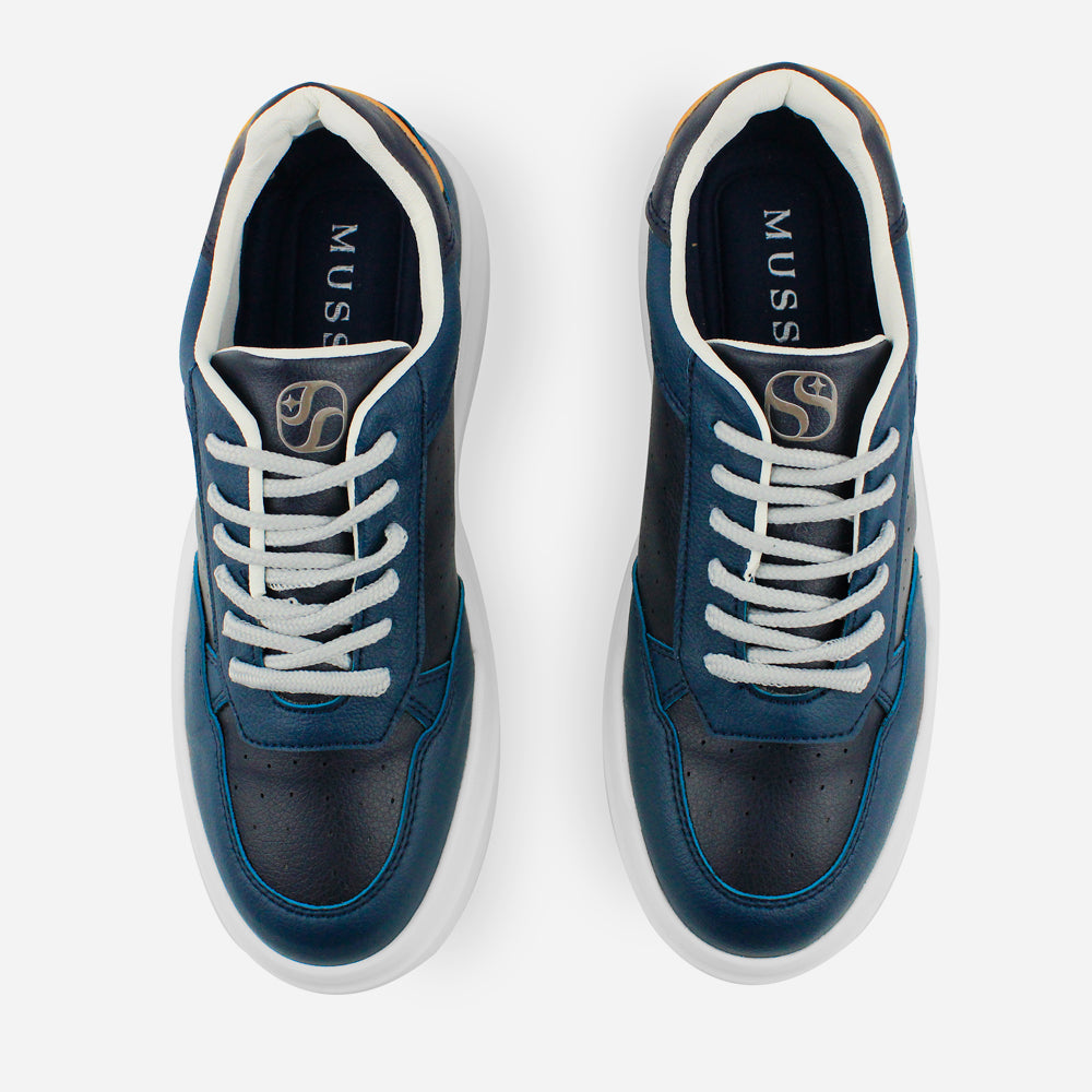 Tenis Sneakers kalet de sintético para hombre - Azul