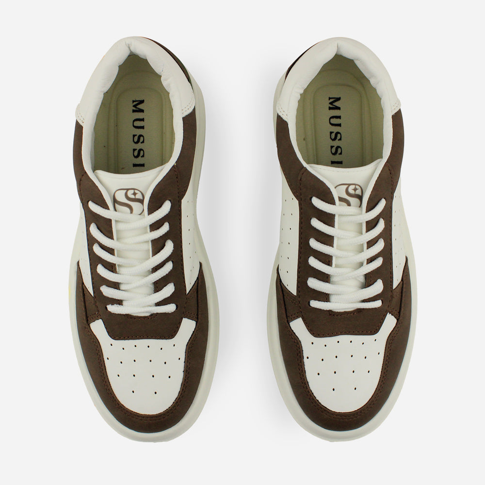 Tenis Sneakers kalet de sintético para hombre - Café