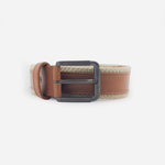 Correa adrían de cuero para hombre - Miel