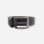 Correa joel de cuero para hombre - Café