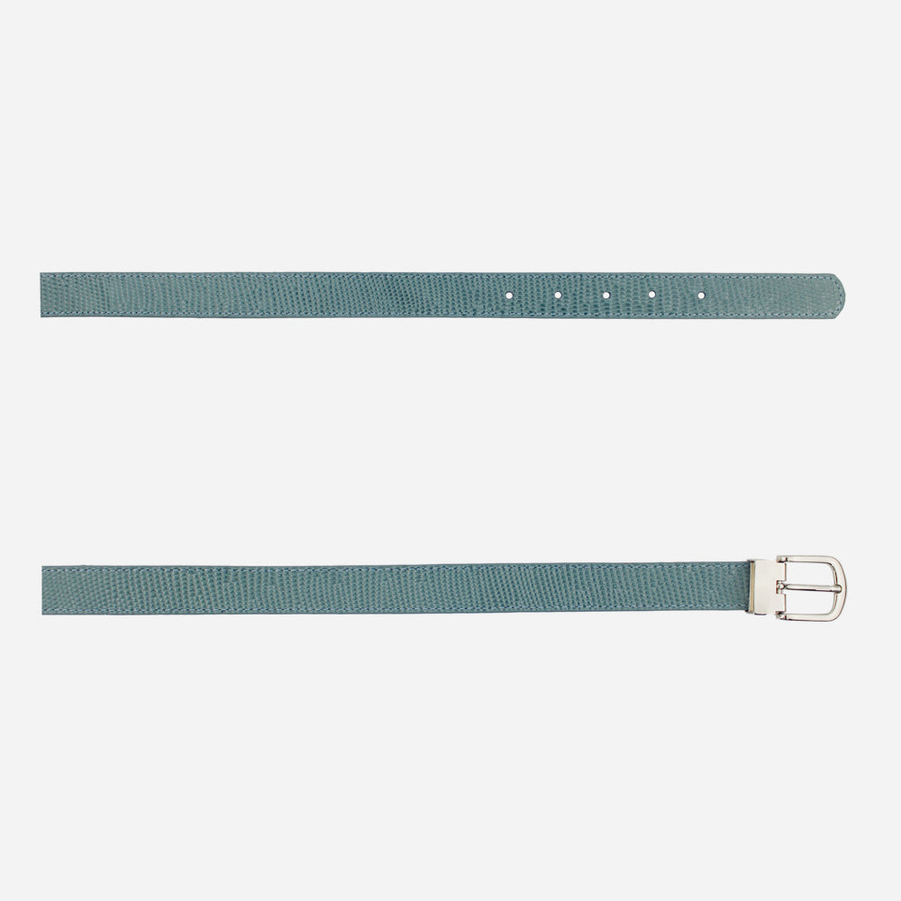 Correa theodora de cuero para mujer - Azul