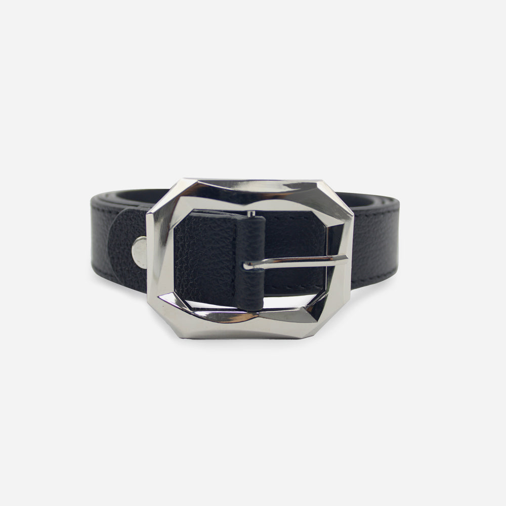 Correa lili de cuero para mujer - Negro