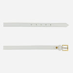 Correa perla de cuero para mujer - Blanco