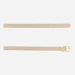 Correa violeta de cuero para mujer - Arena